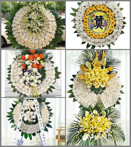 四川绵阳梓潼县三泉乡三河村花圈速递